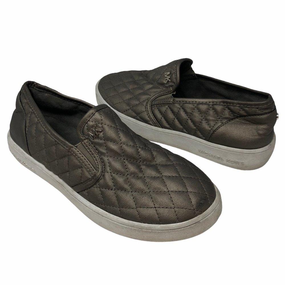MICHAEL Michael Kors Ivy Sage Pewter Quilted Shoes